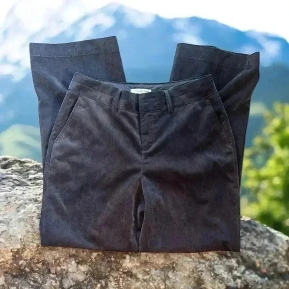 Coldwater Creek Trouser Fit gray corduroys – with a touch of  stretch. 8 Petite - Picture 2 of 12